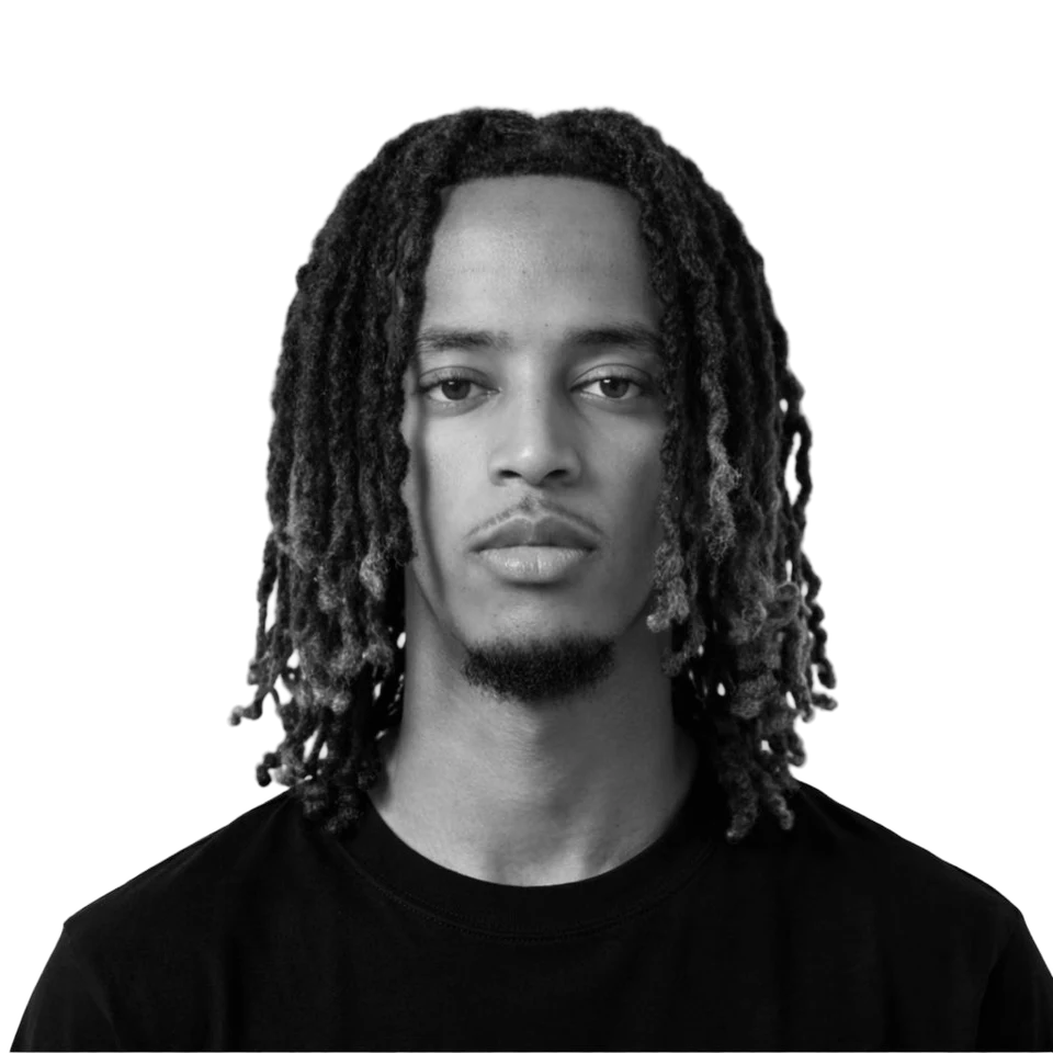 Zwart-witportret van Blessbinho